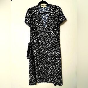 The LOFT blue floral wrap dress size 18w